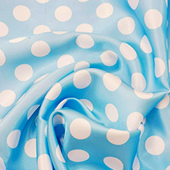 polka dots capri blue